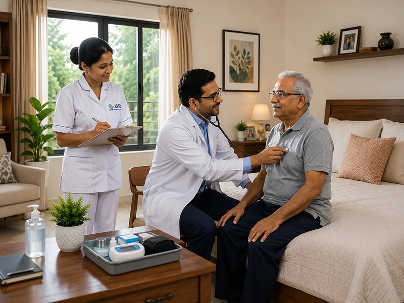 Licensed Medical Doctor visiting patient at home in Coimbatore